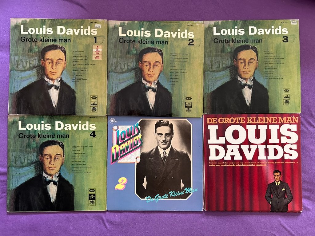 10 LP's Louis Davids (ook per stuk te koop), Ophalen of Verzenden, Gebruikt