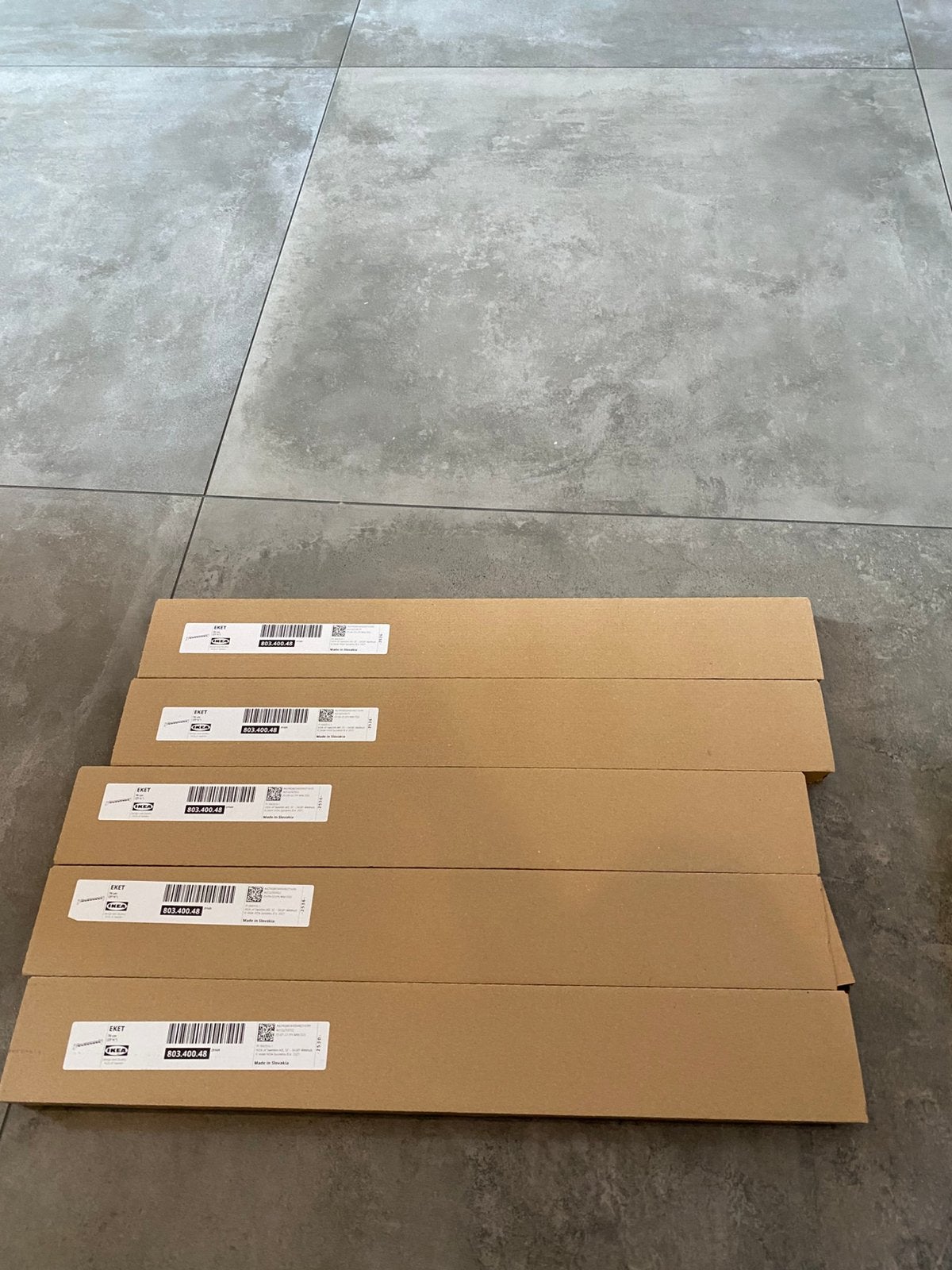 Ikea Eket rails 70 cm 5 stuks, Huis en Inrichting, Ophalen, Nieuw, Metaal, 50 tot 100 cm