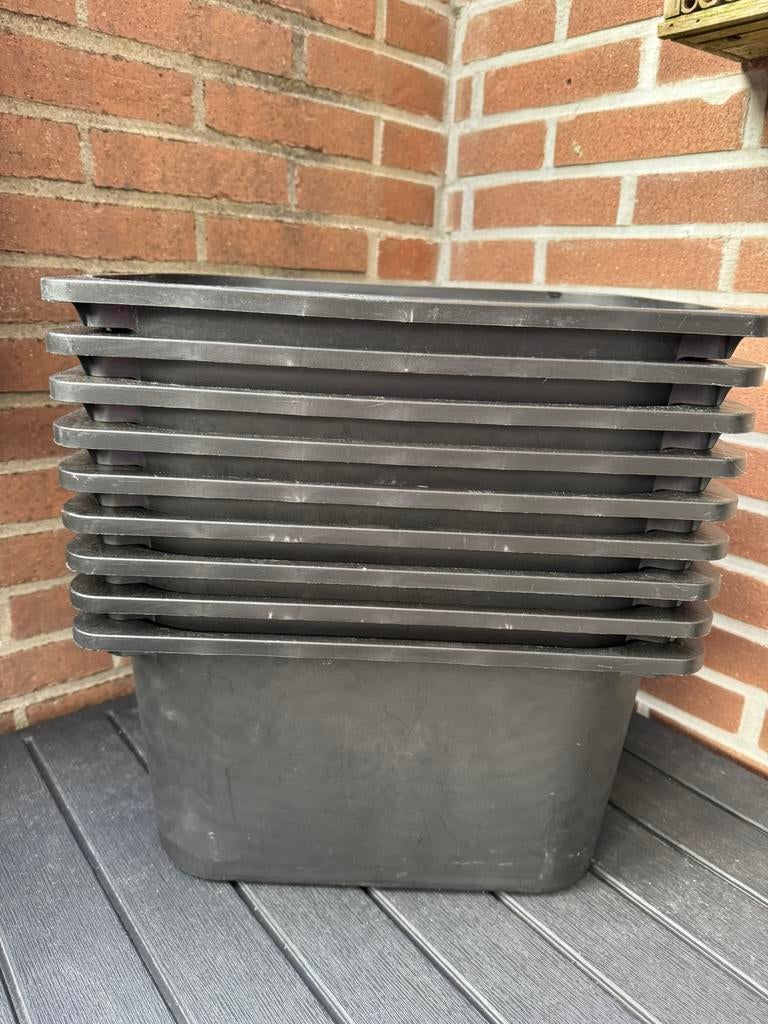 IKEA Trofast opbergbakken zwart (9 stuks), Gebruikt, Minder dan 50 cm, Ophalen of Verzenden, Minder dan 50 cm