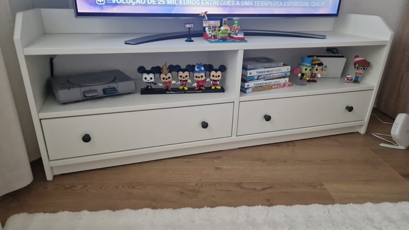 HAUGA
Tv-meubel, wit, 138x36x54 cm IKEA, Ophalen, Zo goed als nieuw, 25 tot 50 cm, Minder dan 100 cm
