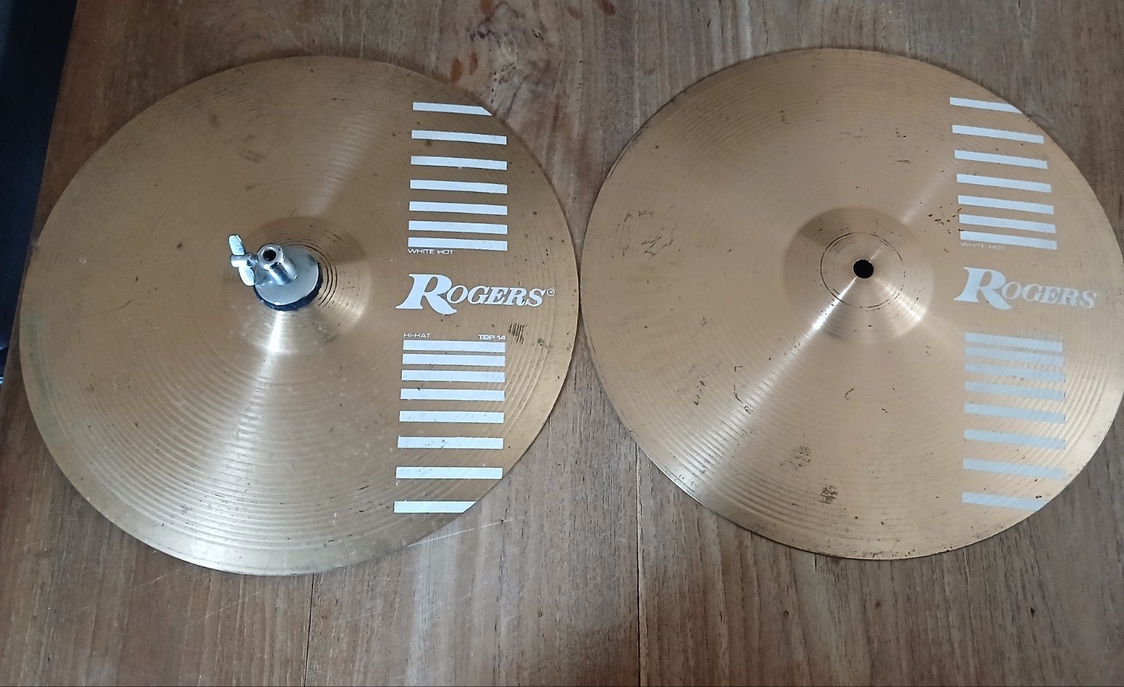 Rogers Hi-hat, Cymbals, Ophalen of Verzenden, Gebruikt, Drums of Percussie