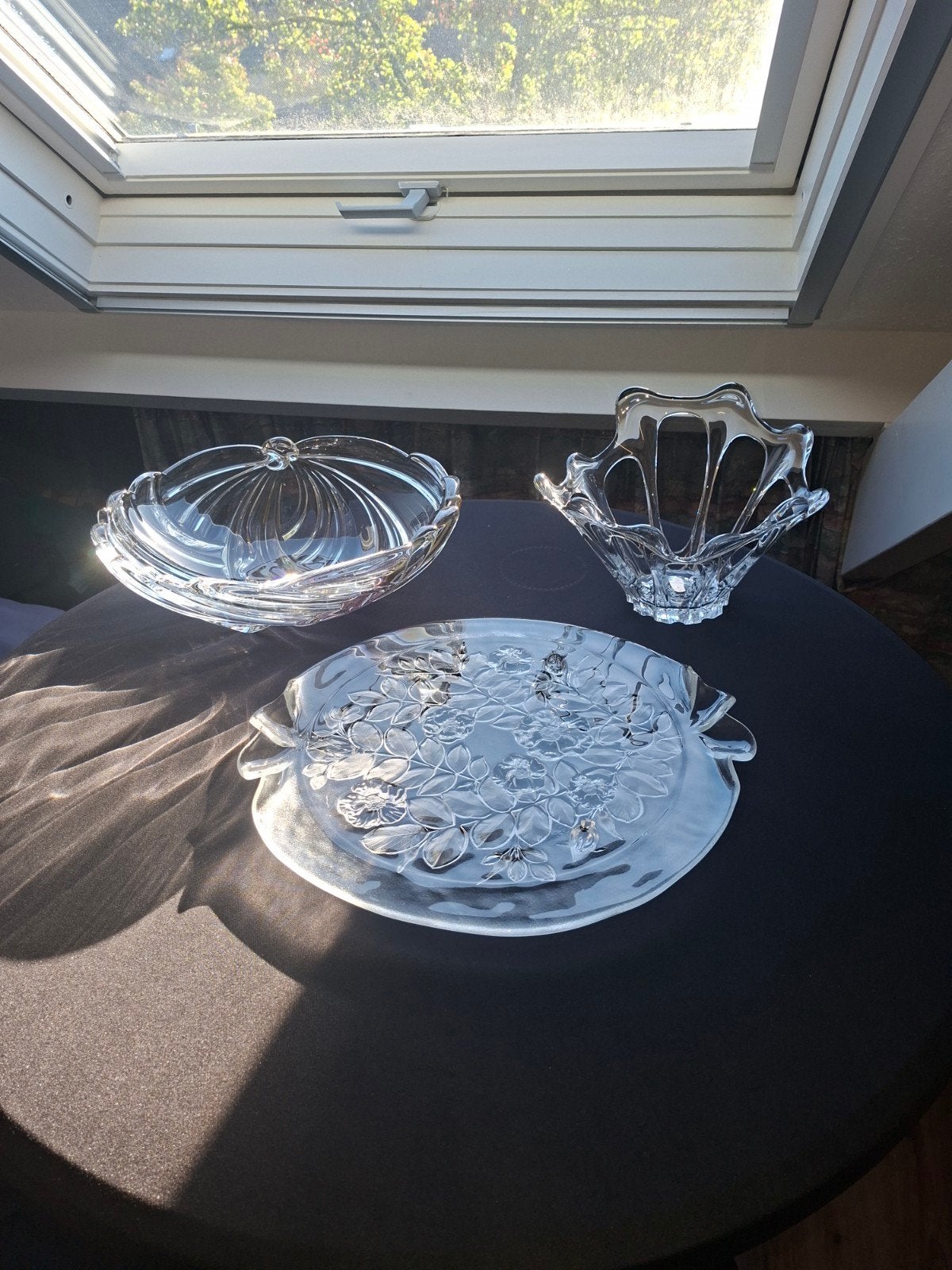Set van 3 decoratieve glazen schalen, Ophalen