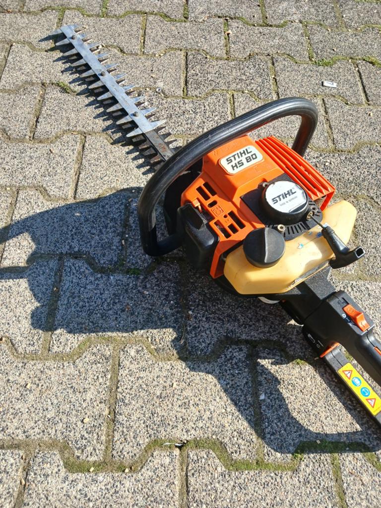 Stih hs80 heggenschaar, Ophalen, Benzine