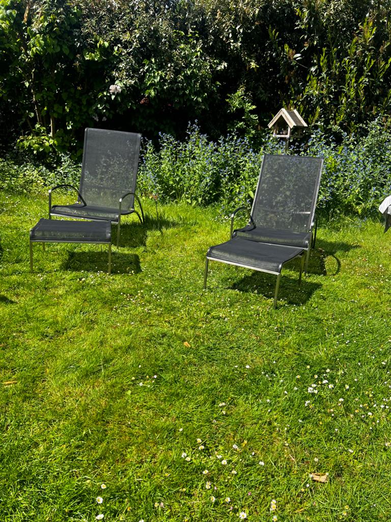 Royal Botania italiaans kwaliteits design stoelen, Ophalen of Verzenden, Gebruikt, Rvs, Verstelbaar