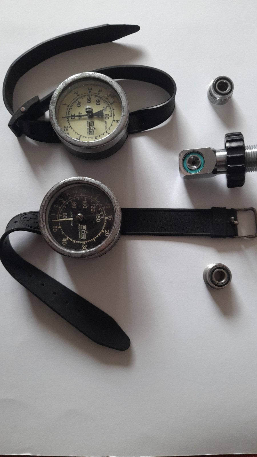 2x Dieptemeter SOS - Duikuitrusting, Watersport en Boten, Ophalen of Verzenden, Gebruikt, Overige typen