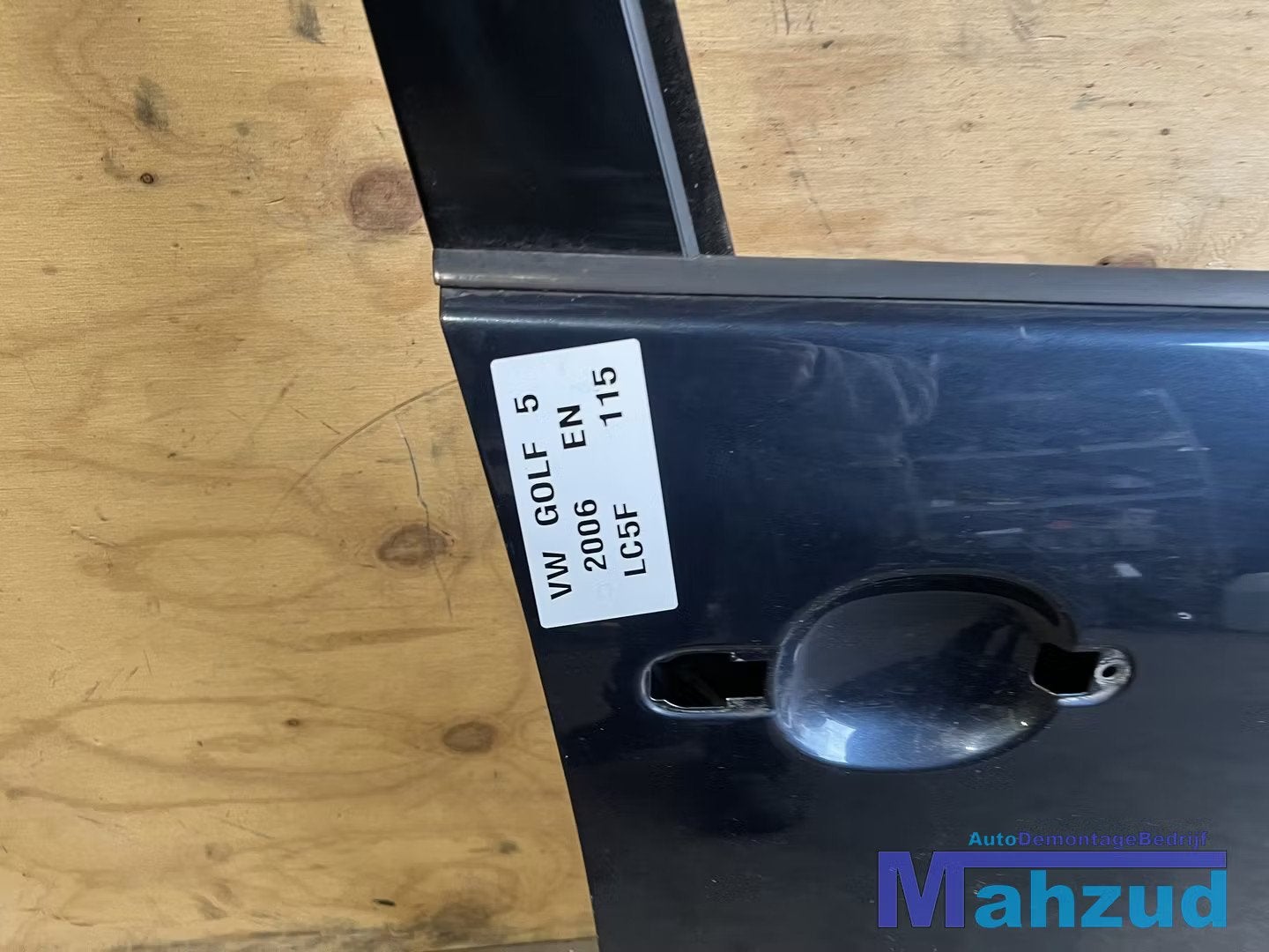 VW GOLF 5 Groen LC5F Rechts rechter Voor deur portier, Gebruikt, Volkswagen AG, Volkswagen, Deur