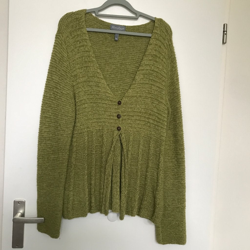 Himalaya clothing wol zijde vest groen Maat XL eco, Kleding | Dames, Ophalen of Verzenden, Zo goed als nieuw, Maat 46/48 (XL) of groter