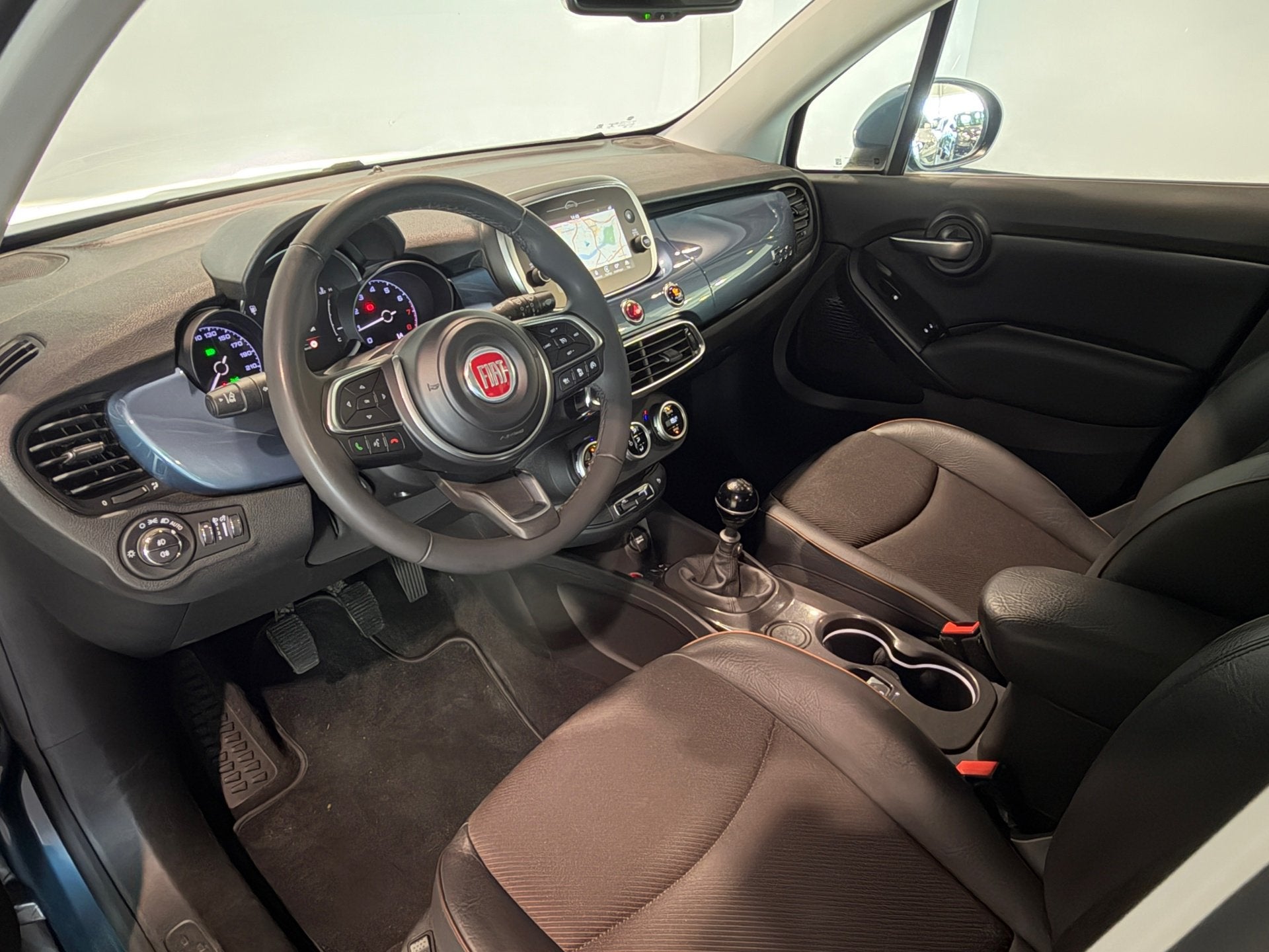 Fiat 500 X 1.3 GSE Lounge LED|Adapt.Cruise|Carplay|Trekhaak|, Auto's, Voorwielaandrijving, Blauw, Bedrijf, Handgeschakeld
