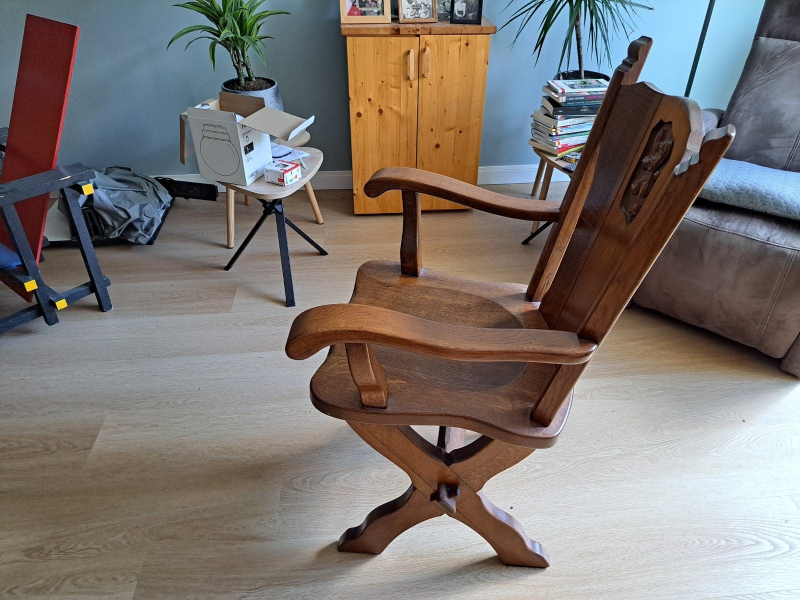 Eiken stoel, Ophalen, Hout, Eén