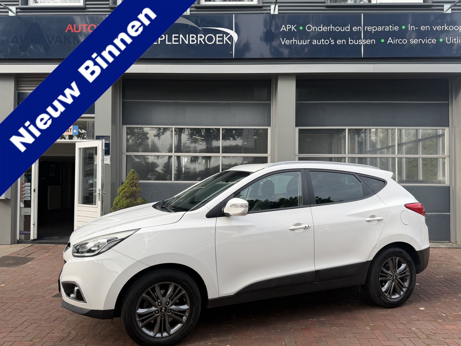 Hyundai ix35 2.0i i-Vision Bj 2014 Km 144.000 Hoge Zit trekg, Auto's, Gebruikt, Zwart, 4 cilinders, Leder en Stof