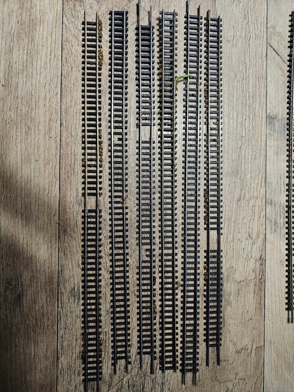 N spoor flexibele rails - ca. 40 cm, Ophalen of Verzenden, Gebruikt, Rails