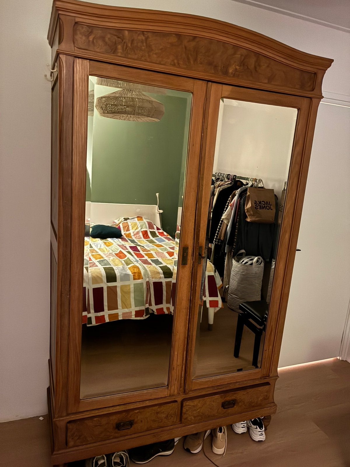 Kast met spiegeldeuren, Huis en Inrichting, Ophalen, Met deur(en), 200 cm of meer, 150 tot 200 cm