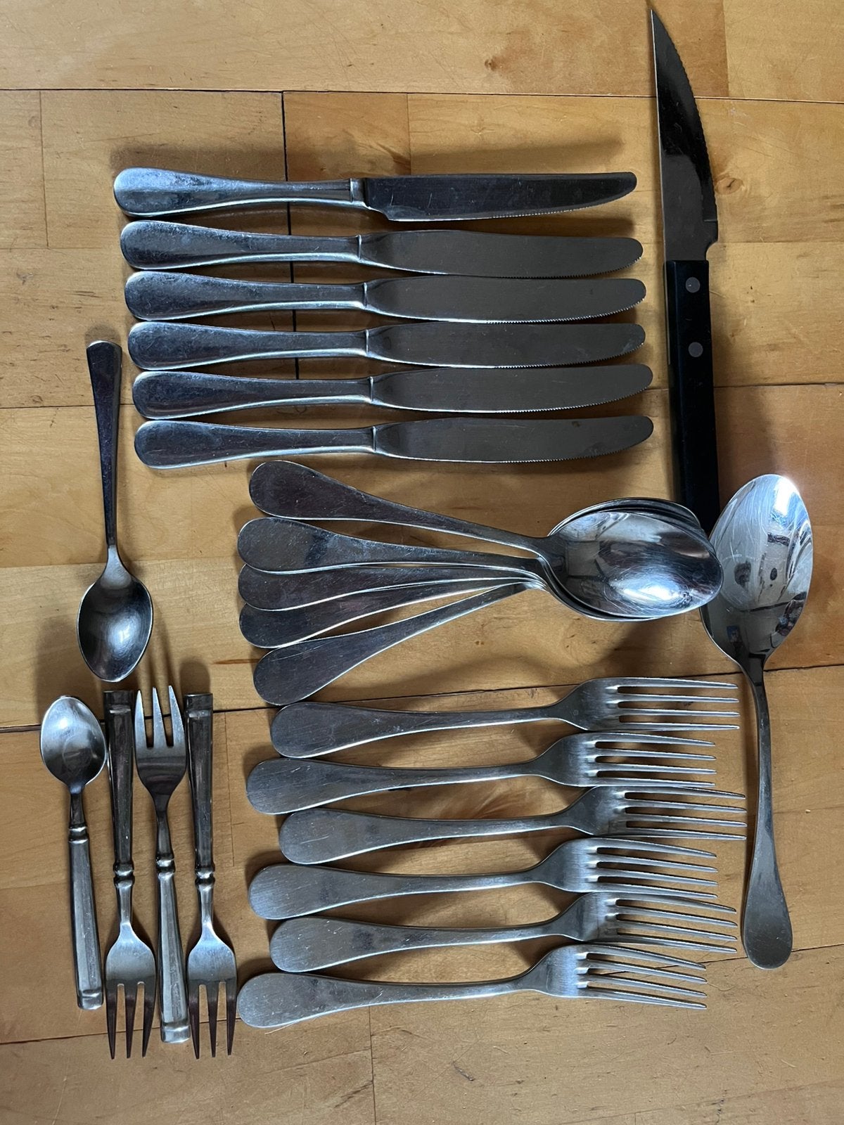 Bestek!, Huis en Inrichting, Ophalen of Verzenden, Gebruikt, Rvs of Chroom, Bestekset