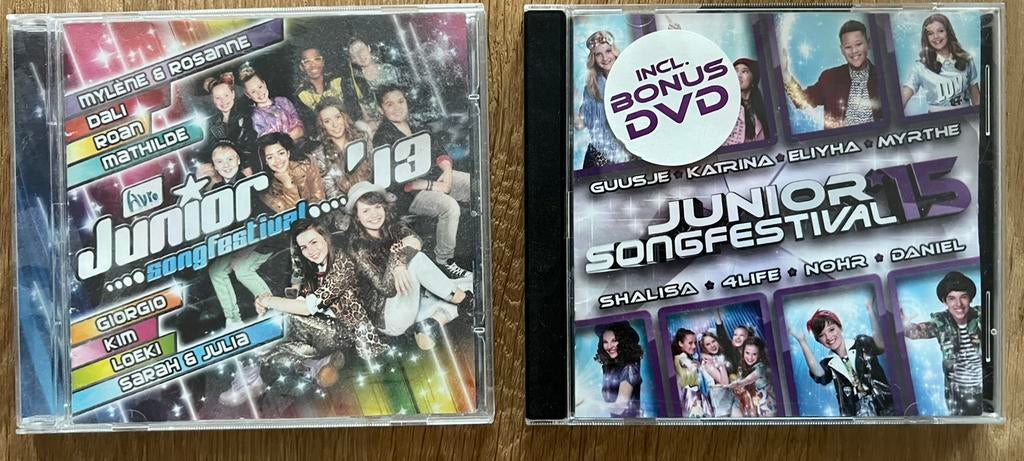 2 CD’s Junior Songfestival ‘13 en ‘15, Cd's en Dvd's, Cd's | Verzamelalbums, Ophalen of Verzenden, Zo goed als nieuw