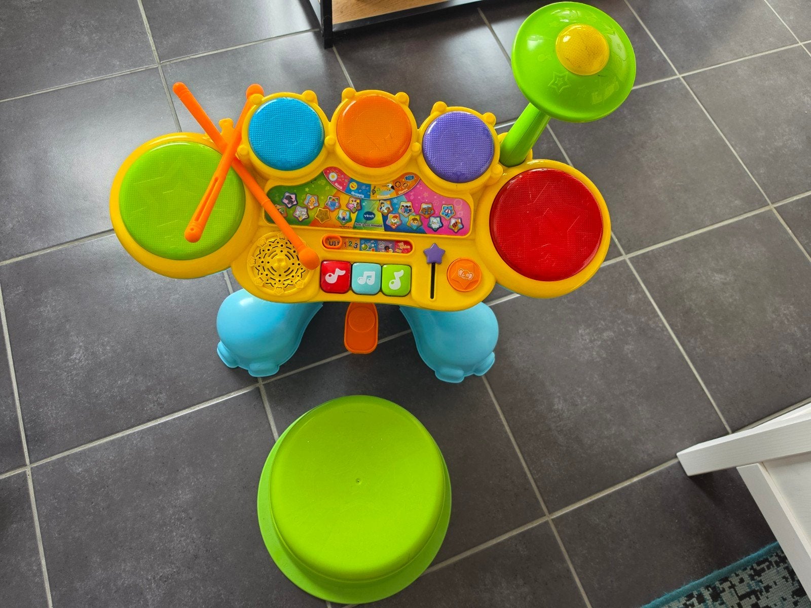 Vtech drumset, Ophalen