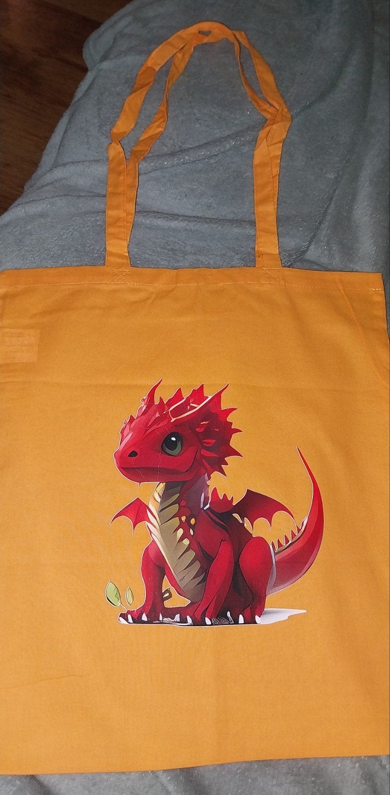 Nieuwe katoenen tas met schattige rode draak print, Ophalen of Verzenden, Nieuw