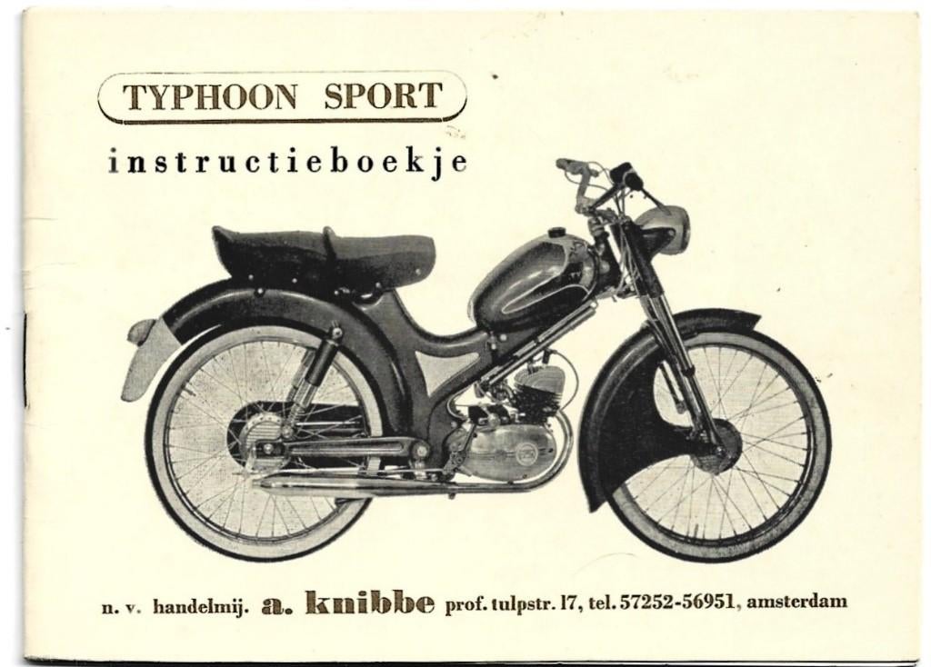Typhoon Sport instructieboek bromfiets (3616z), Fietsen en Brommers, Handleidingen en Instructieboekjes, Zo goed als nieuw, Ophalen of Verzenden