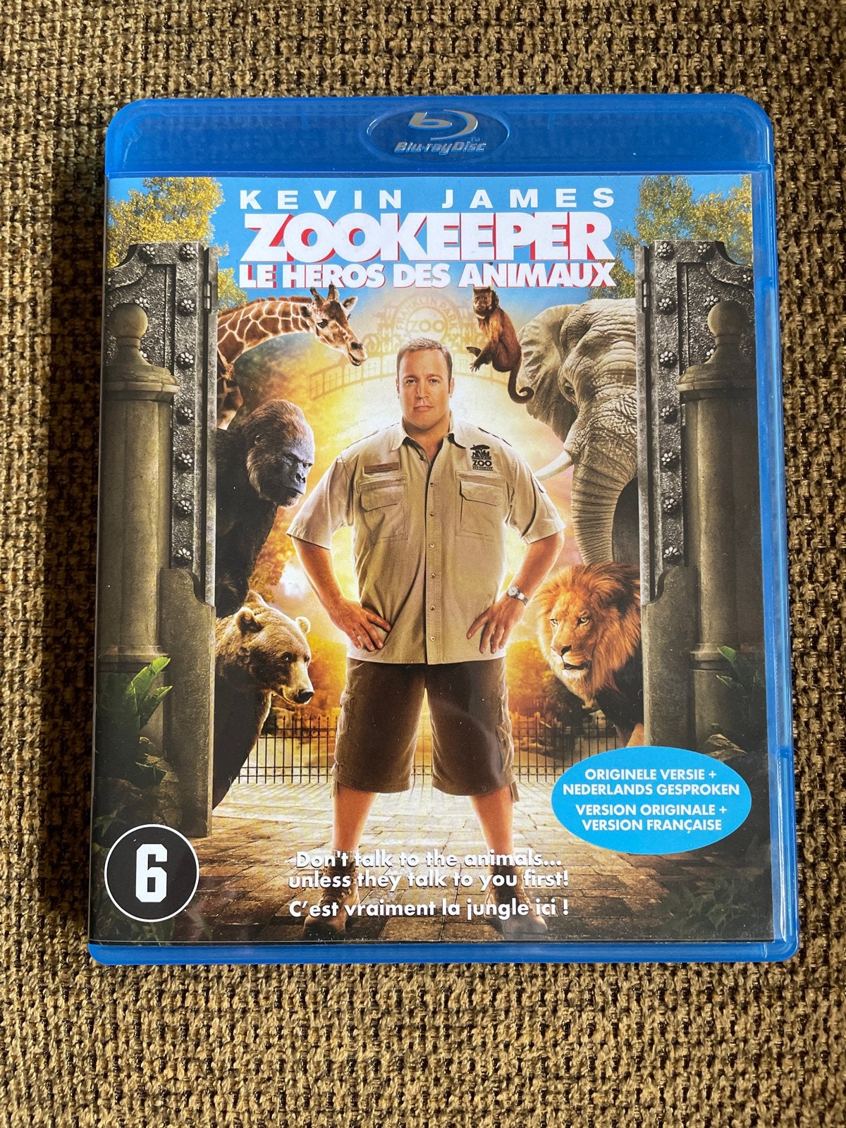 Zookeeper Blu-ray - Kevin James, Inclusief extra's, Nederlands, Film, Kinderen en Jeugd