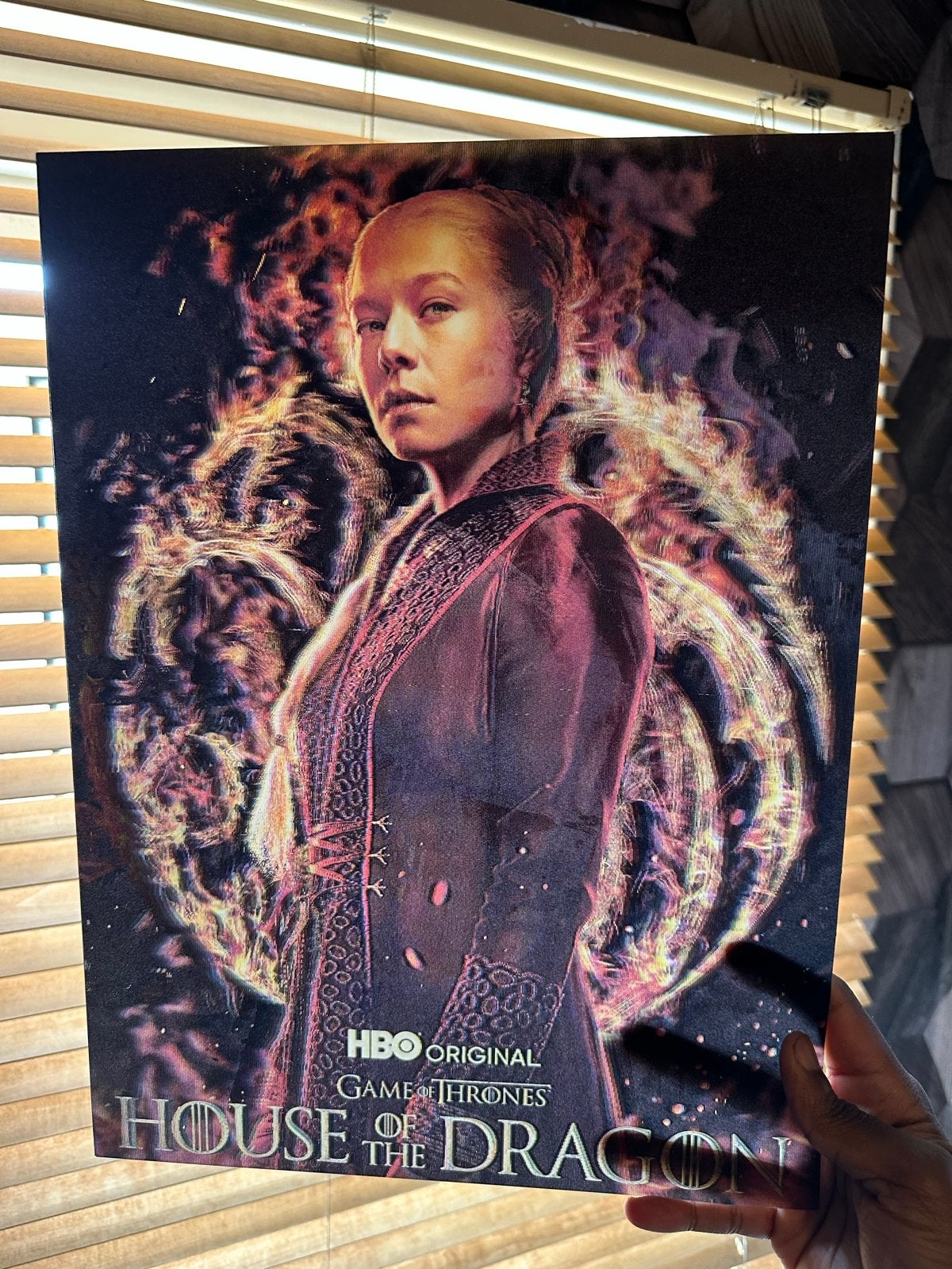 House of the Dragon 3D poster - Rhaenyra, Daemon, Alicent, Rechthoekig Staand, Nieuw, Ophalen of Verzenden, A1 t/m A3