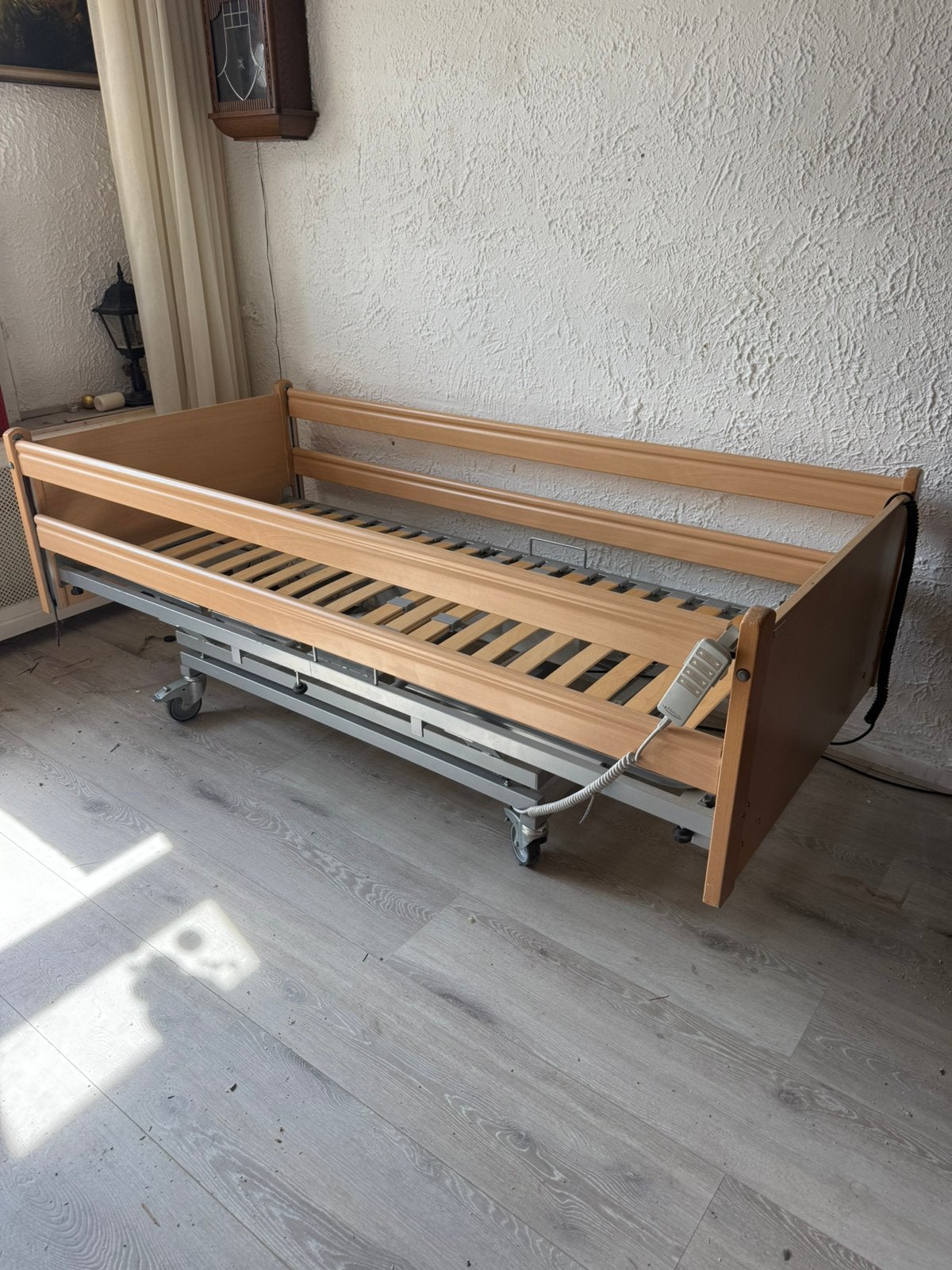 Malsch hoog laag bed verzorgingsbed, Ophalen, 90 cm, Eenpersoons, Zo goed als nieuw