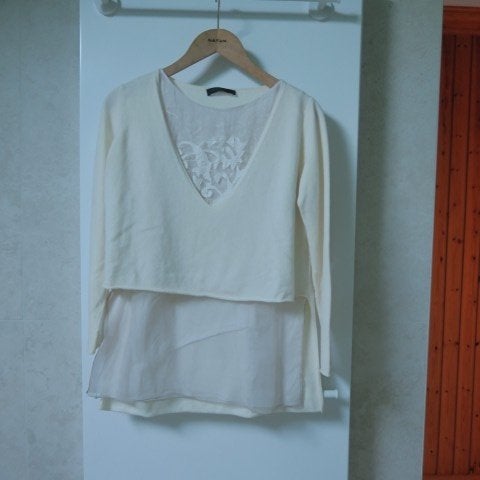 Pulleke roomwit blouse broderie Fabiana Filippi mt 38 (it42), Maat 38/40 (M), Overige kleuren, Ophalen of Verzenden, Zo goed als nieuw