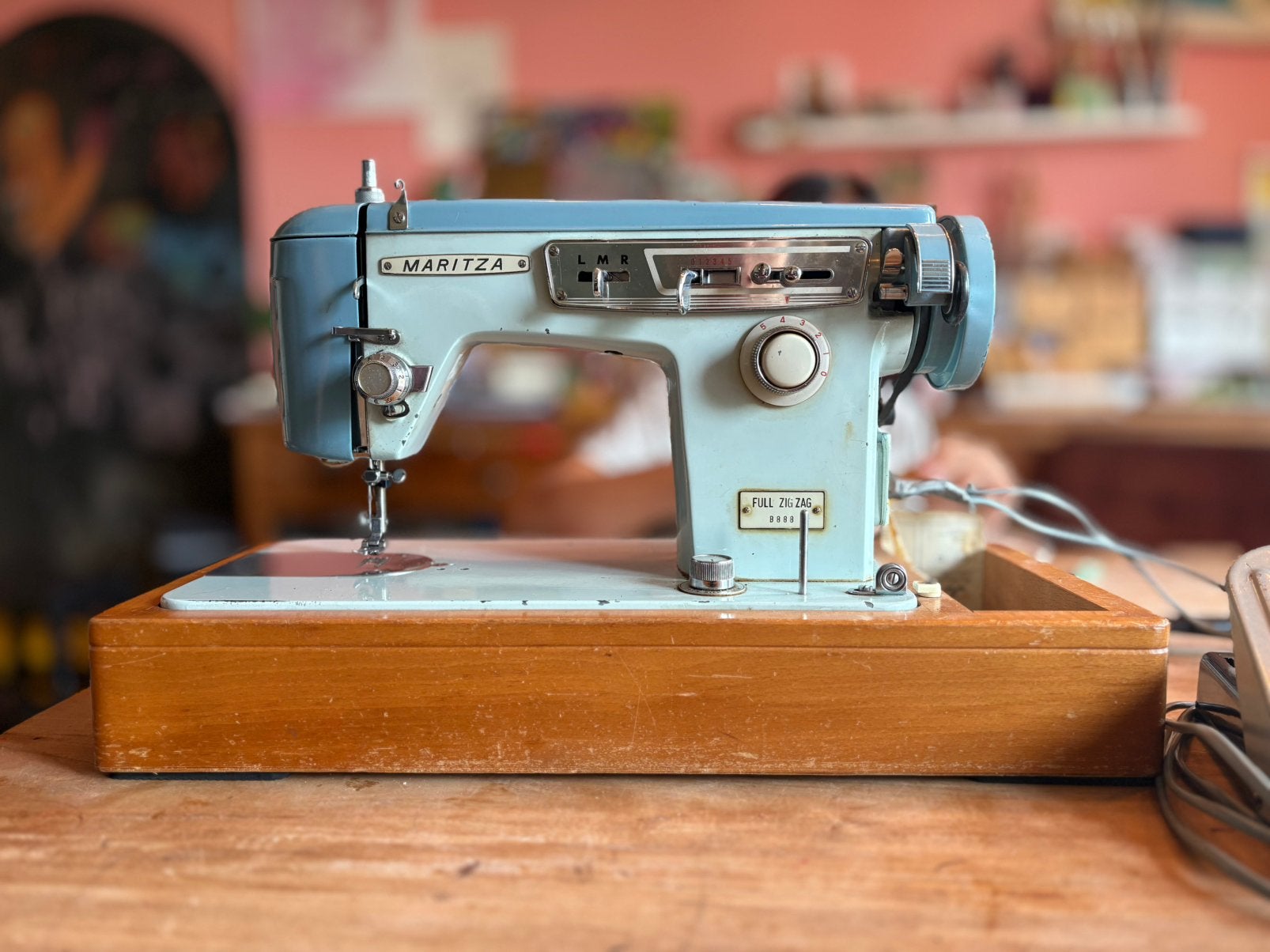 Maritza full zig zag b888 vintage naaimachine, Ophalen