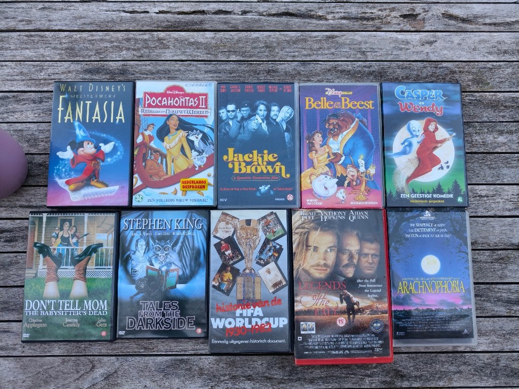 Allerlei VHS tapes, Cd's en Dvd's, VHS | Kinderen en Jeugd, Gebruikt, Tekenfilm, Alle leeftijden, Kinderprogramma's en -films