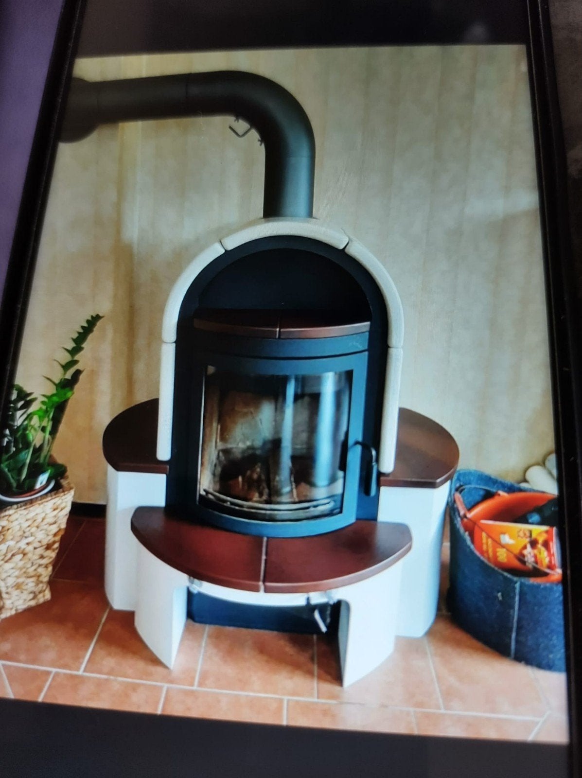 Gratis houtkachel Hark, Huis en Inrichting, Kachels, Ophalen, Zo goed als nieuw, Hout