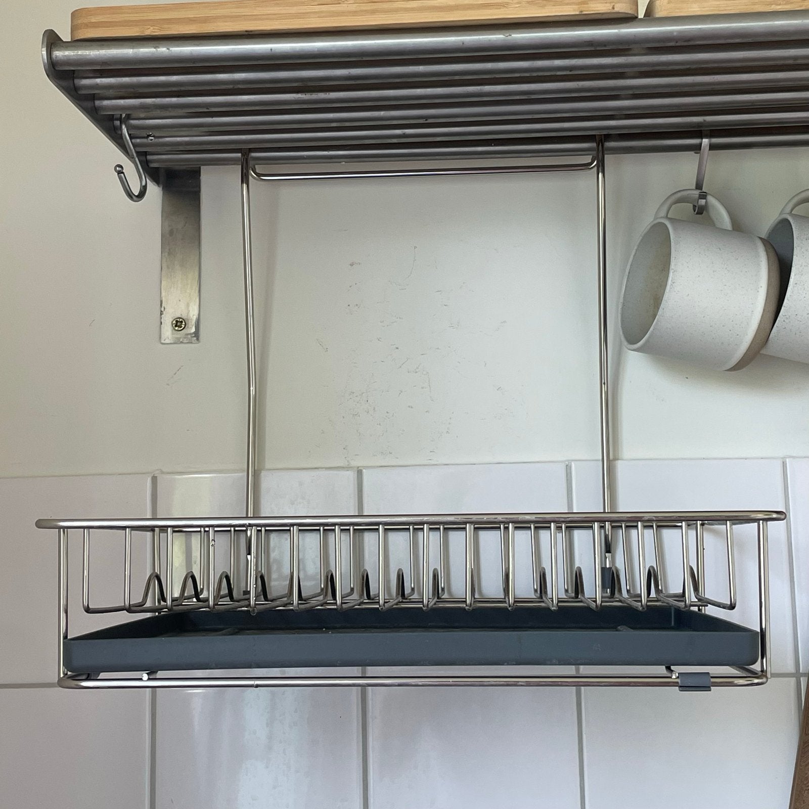 Ikea dish rack, Ophalen, Bordenrek, Zilver, Zo goed als nieuw