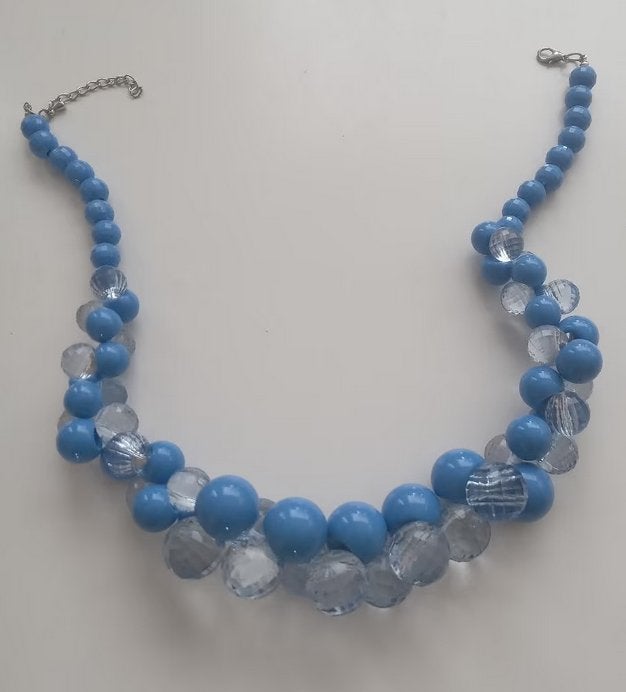 Ketting met grote blauwe kralen, nieuw, Oosterveldweg 15, 7274 DZ, Overige materialen, Nieuw, Stichting Angel's Choice