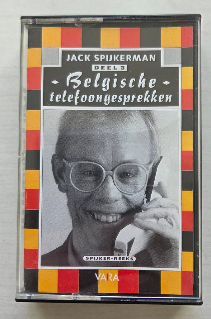 Jack Spijkerman - Belgische telefoongesprekke, Cd's en Dvd's, Cassettebandjes, 1 bandje, Ophalen of Verzenden, Zo goed als nieuw