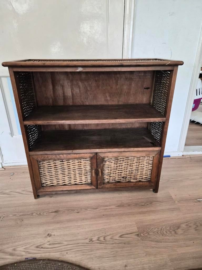 Rotan rieten kastje - 78x31x76 cm, Huis en Inrichting, Kasten | Overige, Ophalen, Gebruikt