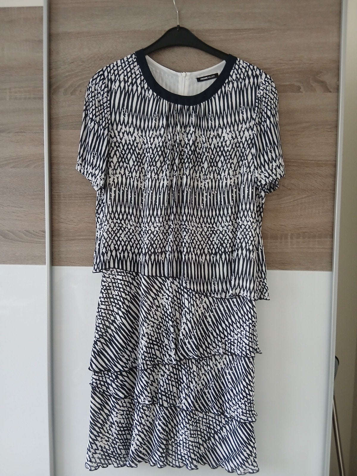 leuk damesjurkje met korte mouwen, Blauw, Maat 46/48 (XL) of groter, Ophalen of Verzenden, Zo goed als nieuw