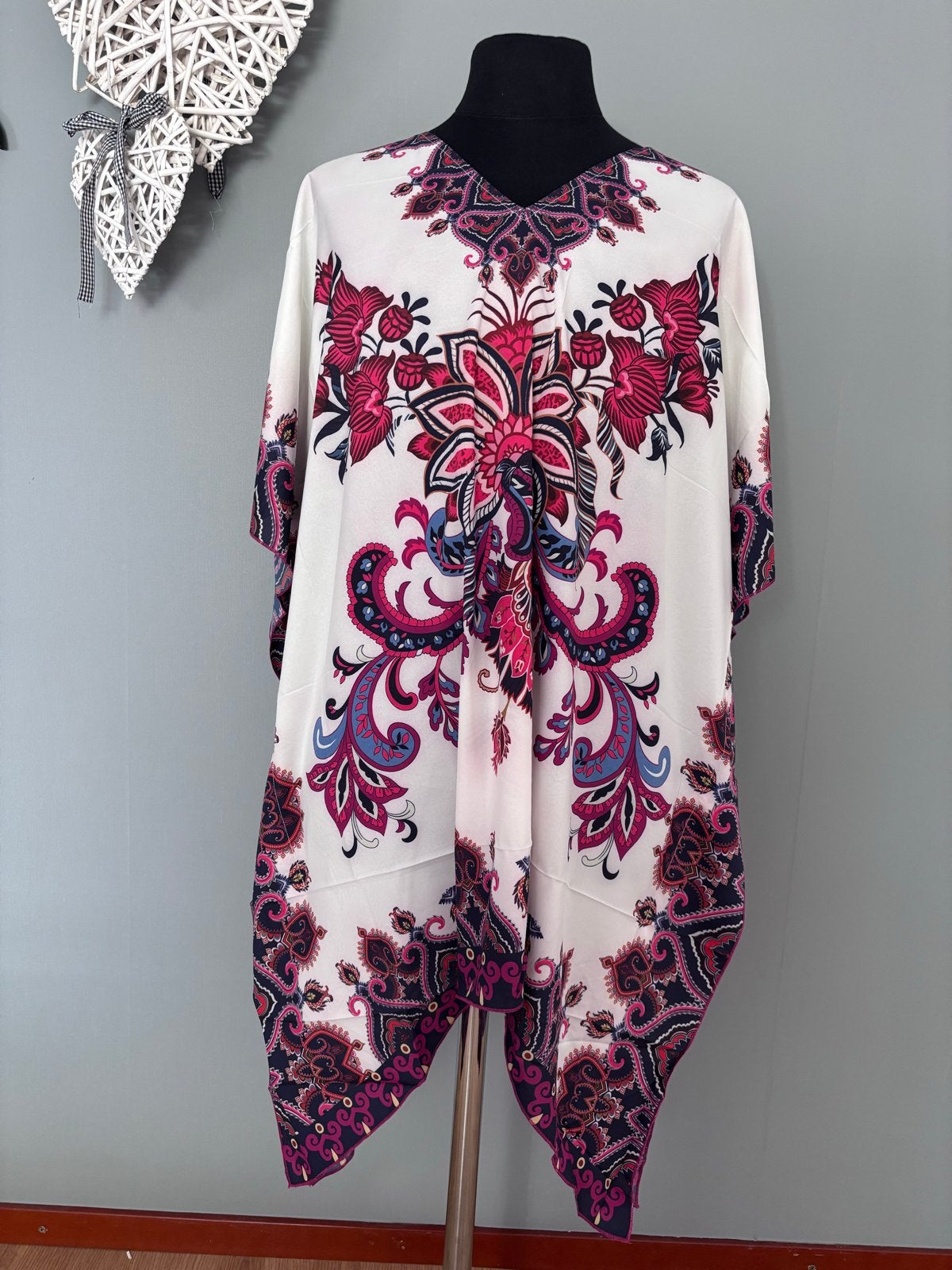 Strand/zwem cover-up kaftan blouse maat 50, Ophalen of Verzenden, Nieuw, Meerkleurig, Overige typen