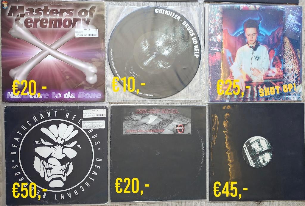 hardcore gabber vinyl, Ophalen of Verzenden, Gebruikt, 12 inch, Overige genres