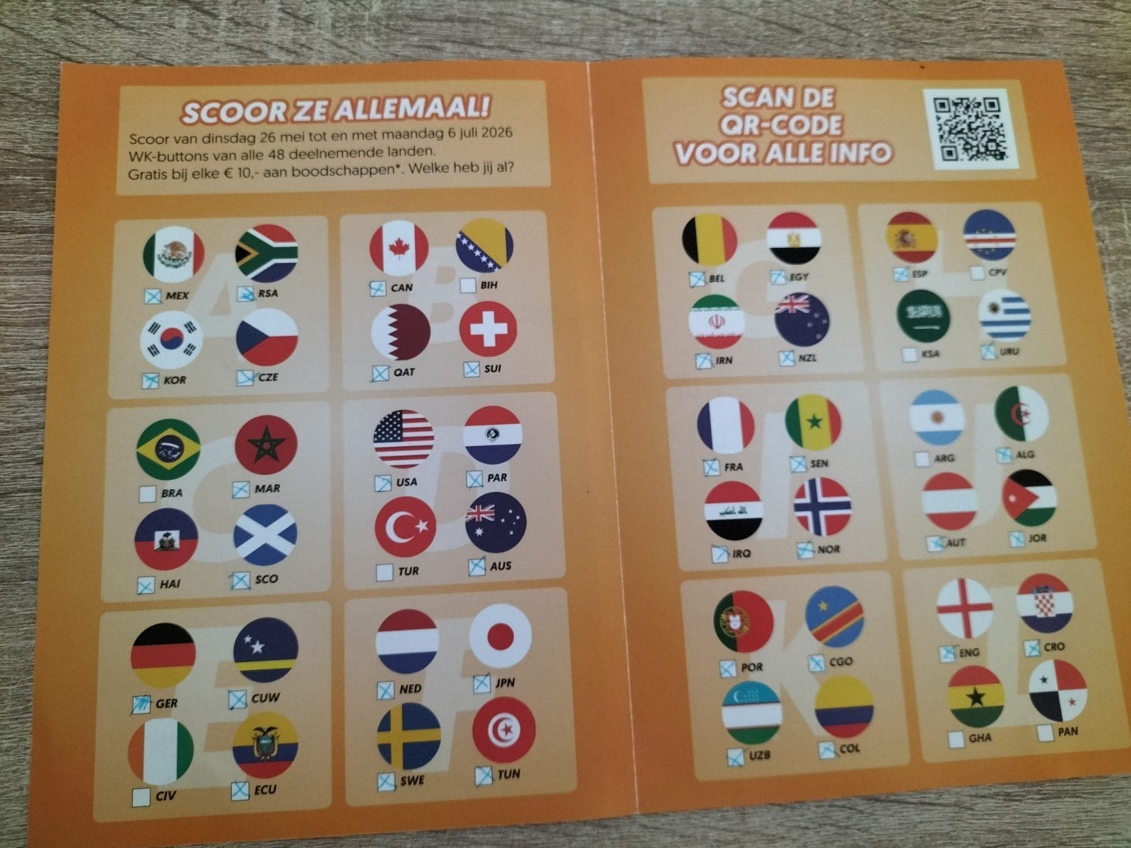 Dekamarkt wk buttons, Albert Heijn, Ophalen of Verzenden