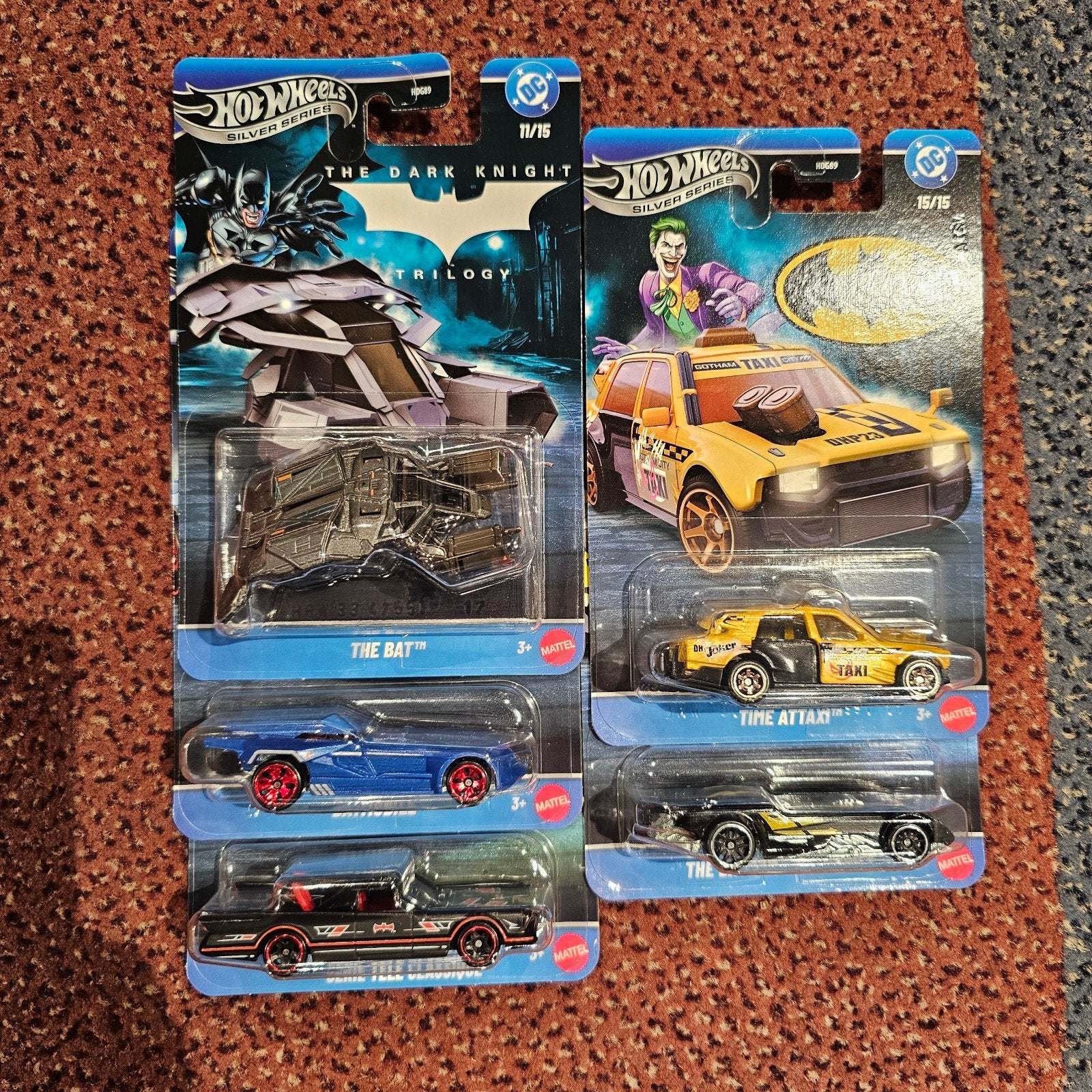 Hot Wheels DC Silver Series Batman & Joker Set, Verzamelen, Onbekend, Nieuw, Ophalen of Verzenden, Mattel