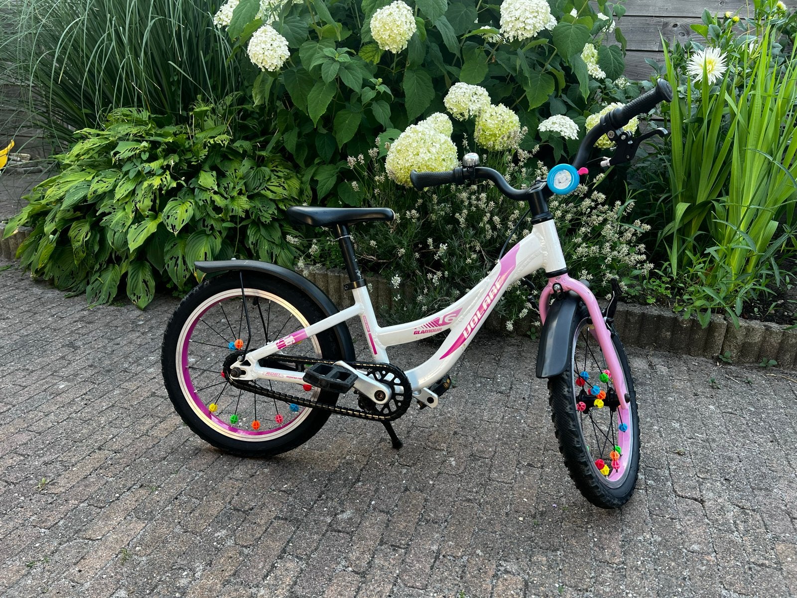 Volare 16 inch meisjesfiets - Glamour, Ophalen, Terugtraprem, Gebruikt, Handrem