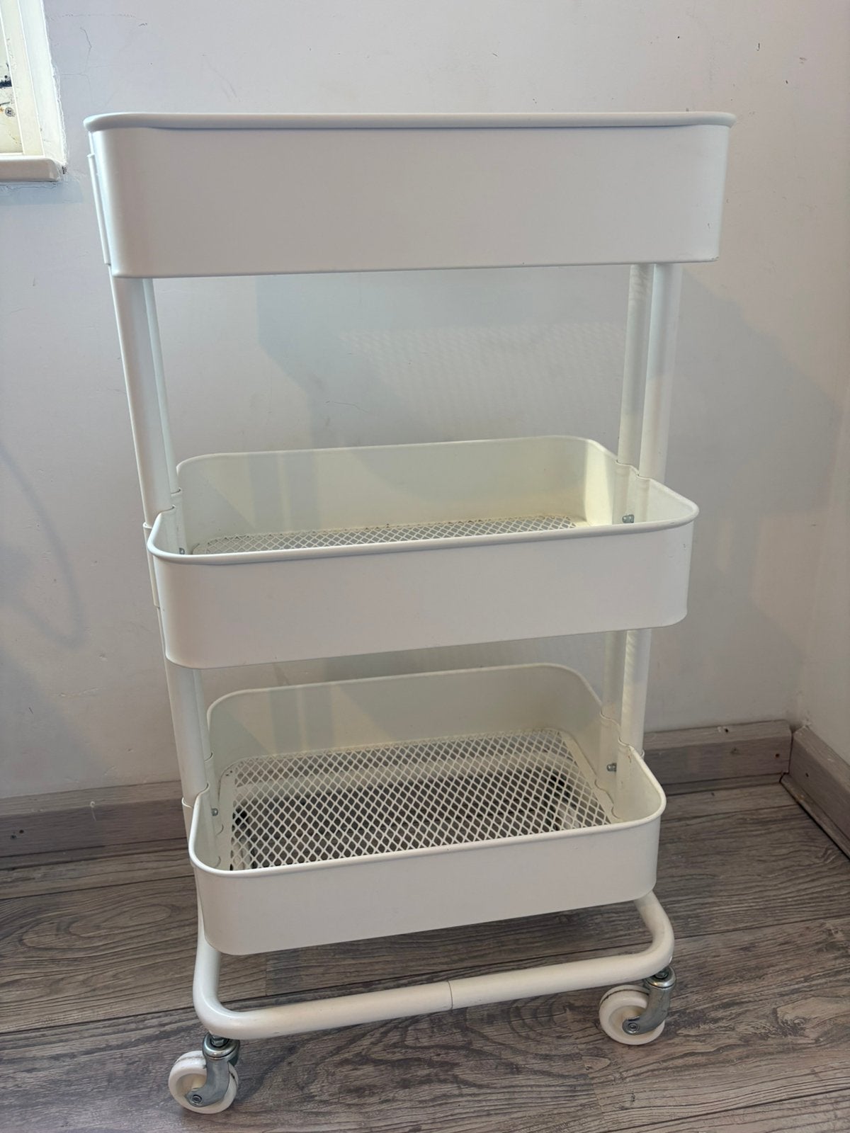 Ikea rolkast, Ophalen, Draaibaar, Trolley, Metaal