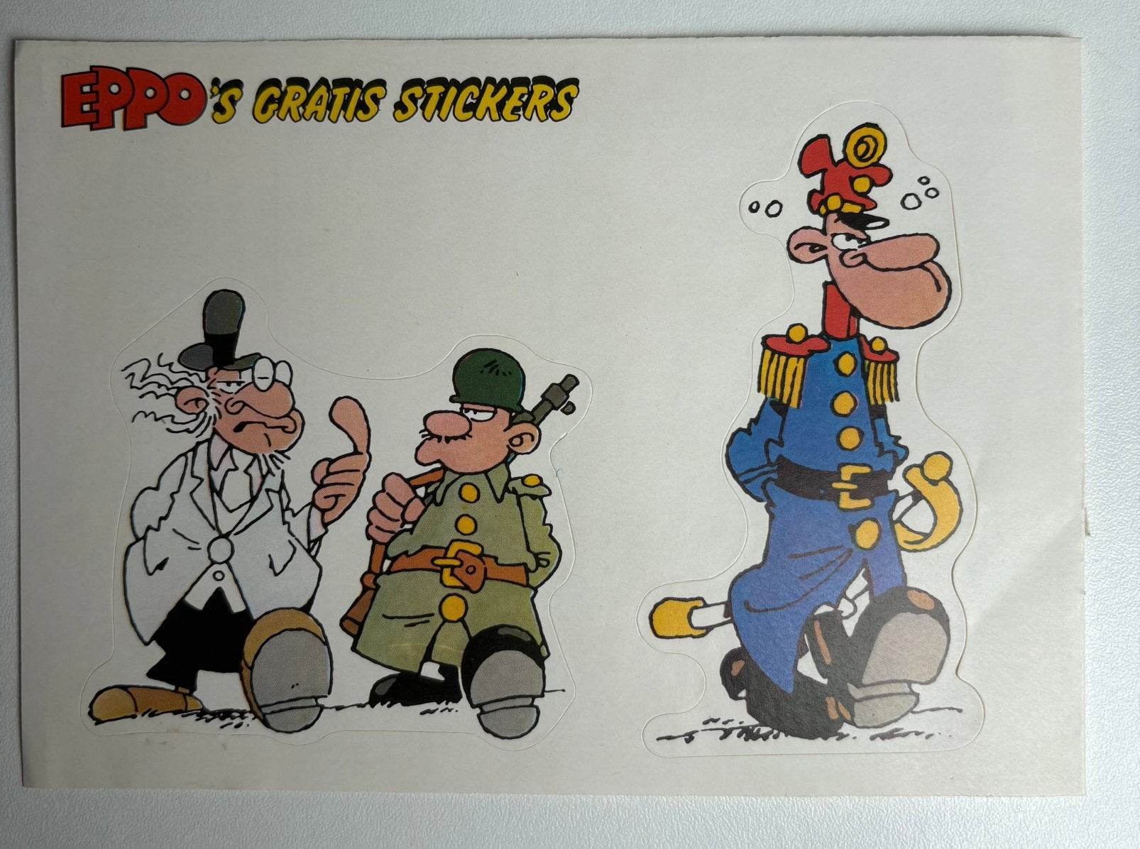 📚 Vintage stickers stripblad Eppo nr 35 jaren’70, Ophalen of Verzenden, Overige figuren, Zo goed als nieuw, Plaatje, Poster of Sticker
