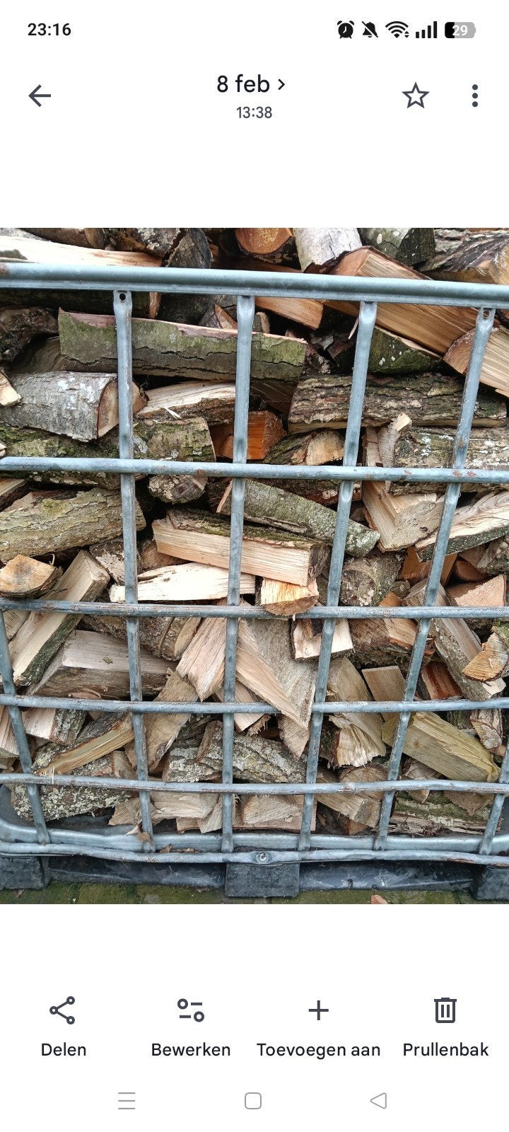 Gekloofd haardhout, Tuin en Terras, Haardhout, Minder dan 3 m³, Ophalen