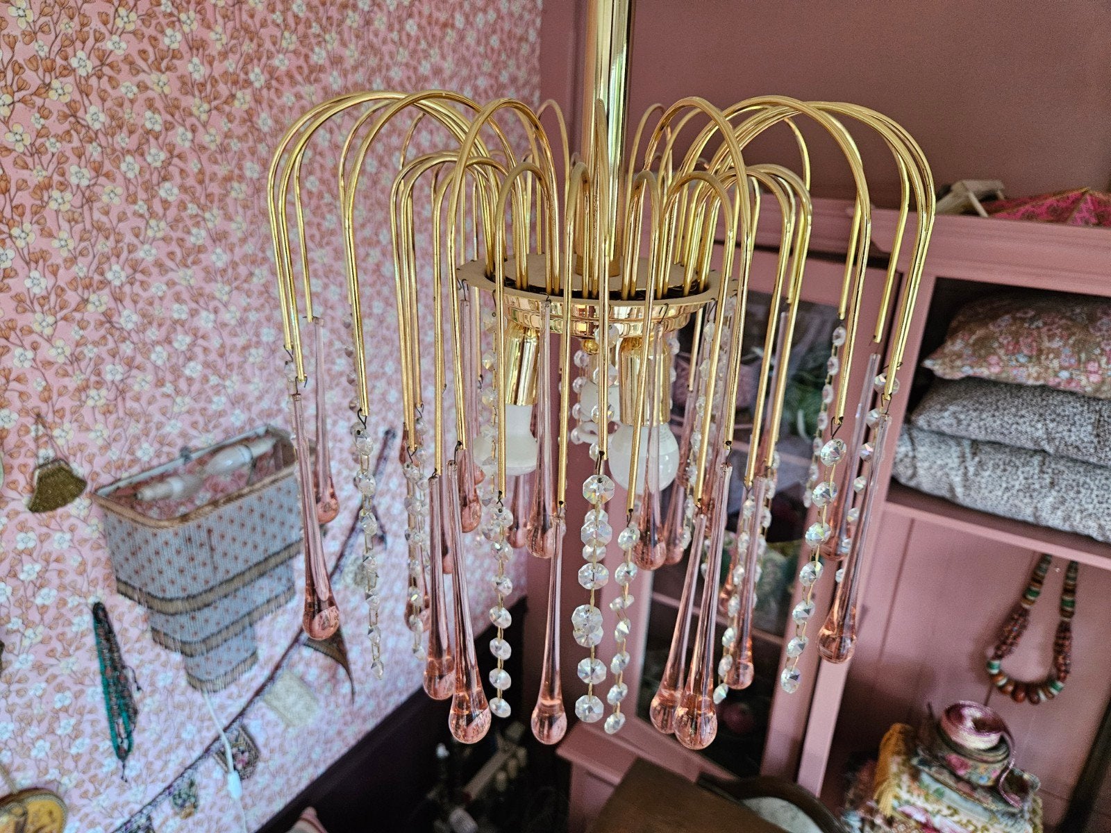 Prachtige murano teardrop kroonluchter ** WEG=WEG**, Huis en Inrichting, Ophalen of Verzenden, Gebruikt
