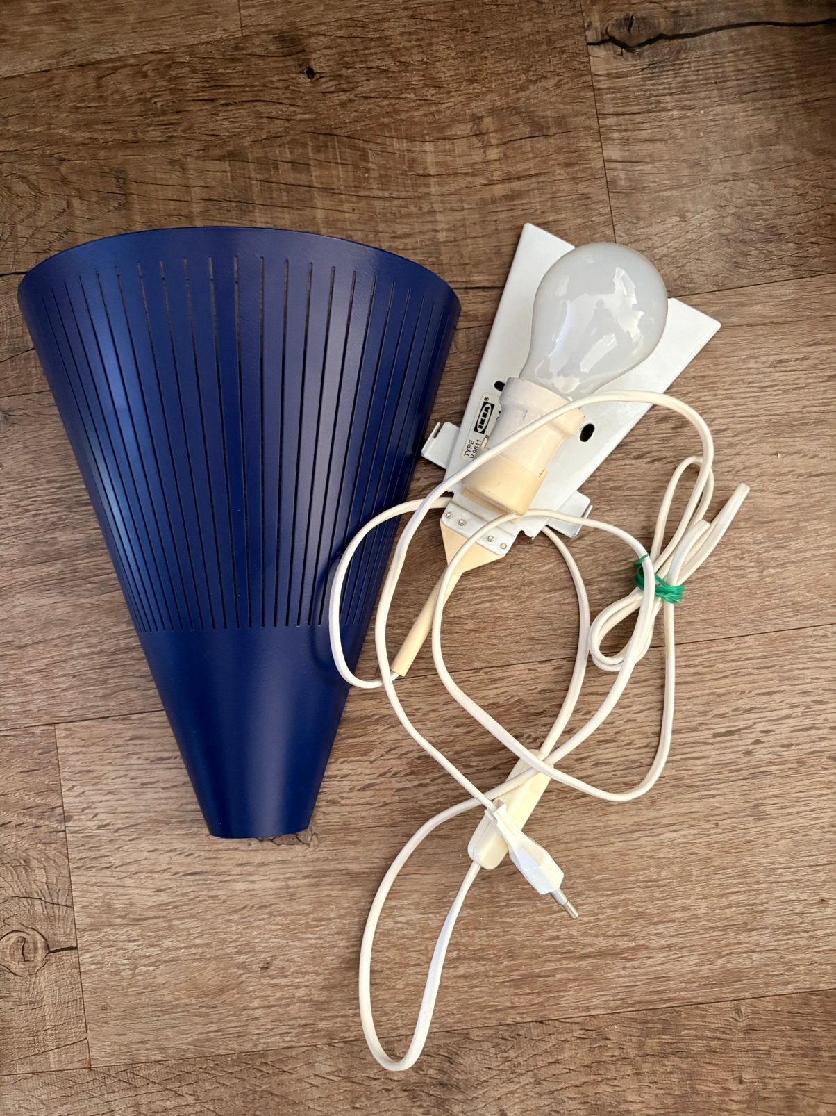 Vintage IKEA lamp metaal, Huis en Inrichting, Lampen | Wandlampen, Ophalen, Zo goed als nieuw, Metaal