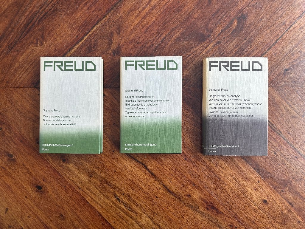 Sigmund Freud - drie boeken, Ophalen of Verzenden, Zo goed als nieuw, Sigmund Freud, Cognitieve psychologie