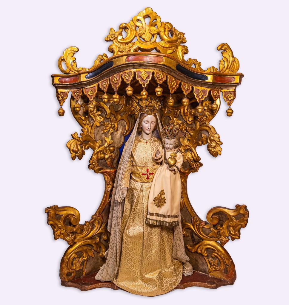 Staakmadonna, 19e-eeuw in 18e-eeuwse kapel, Antiek en Kunst, Antiek | Religie, Ophalen