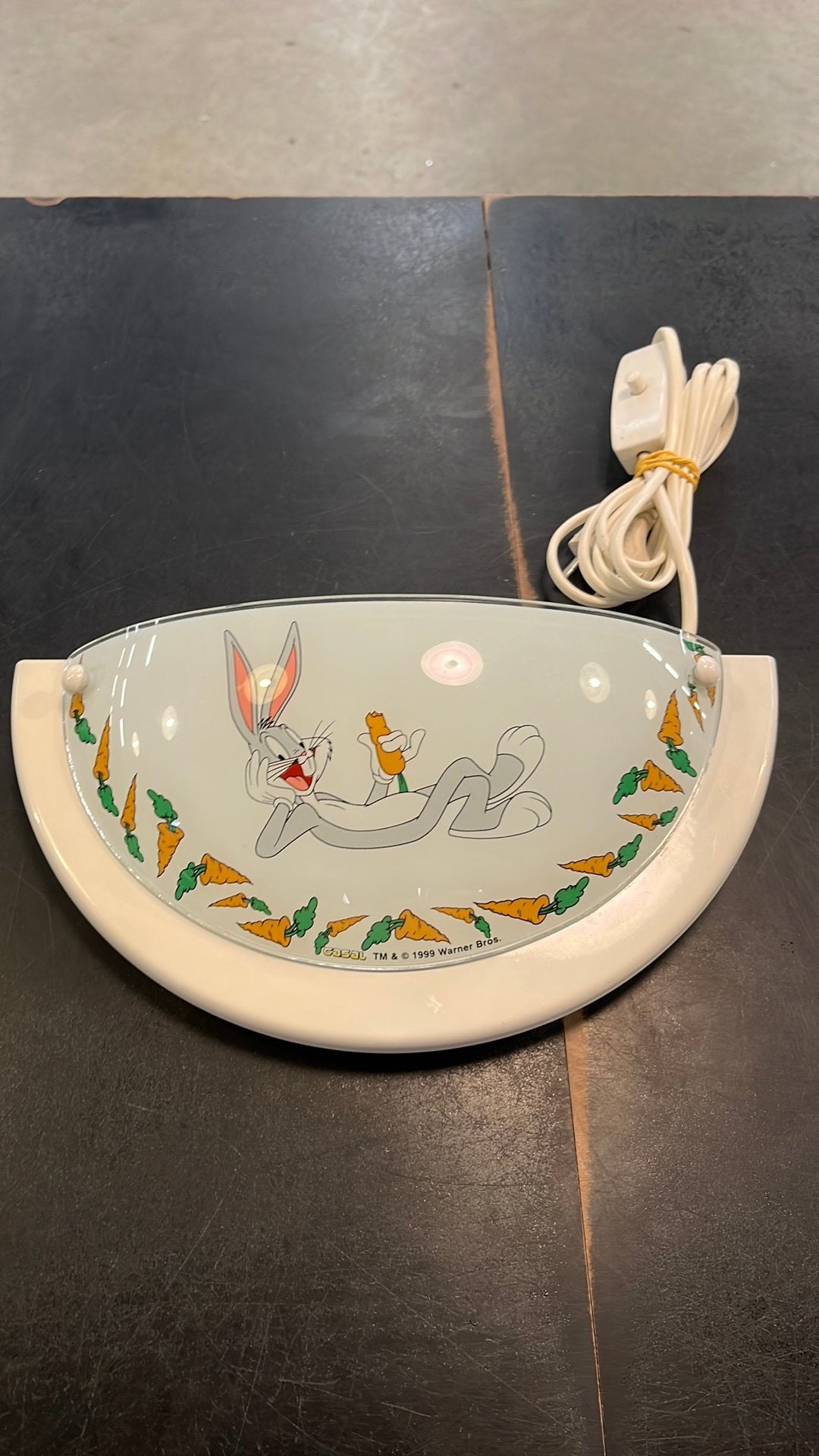 Bugs bunny wandlamp casal, D, Ophalen of Verzenden, Zo goed als nieuw, Foto of Kaart