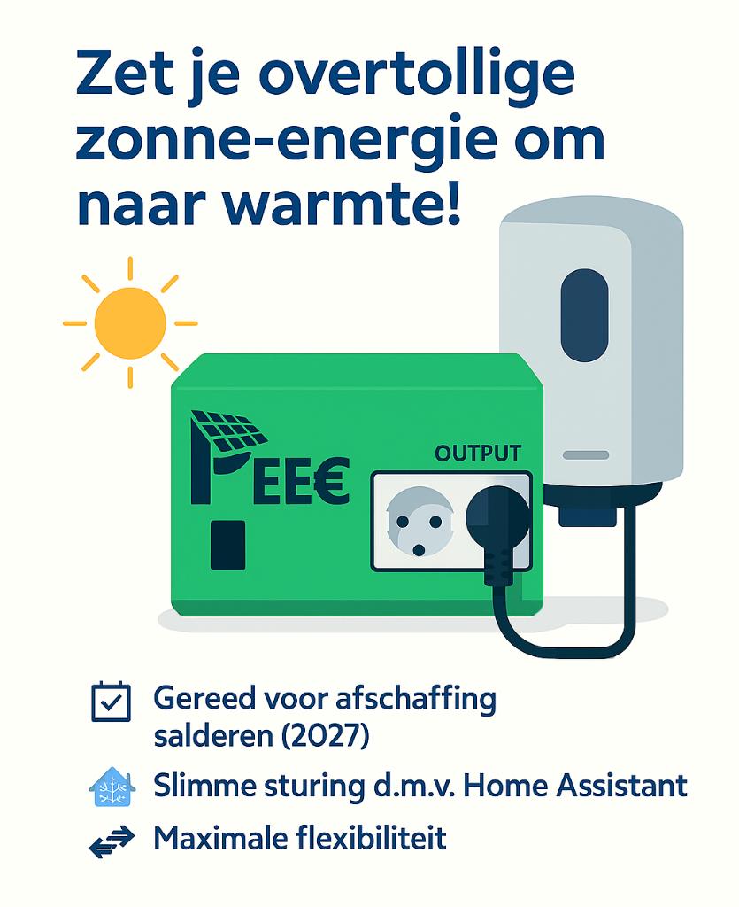 PEEC – Jouw zonne-energie naar warmte met Home Assistant !, 100 liter of meer, Nieuw, Ophalen of Verzenden, Minder dan 3 jaar oud