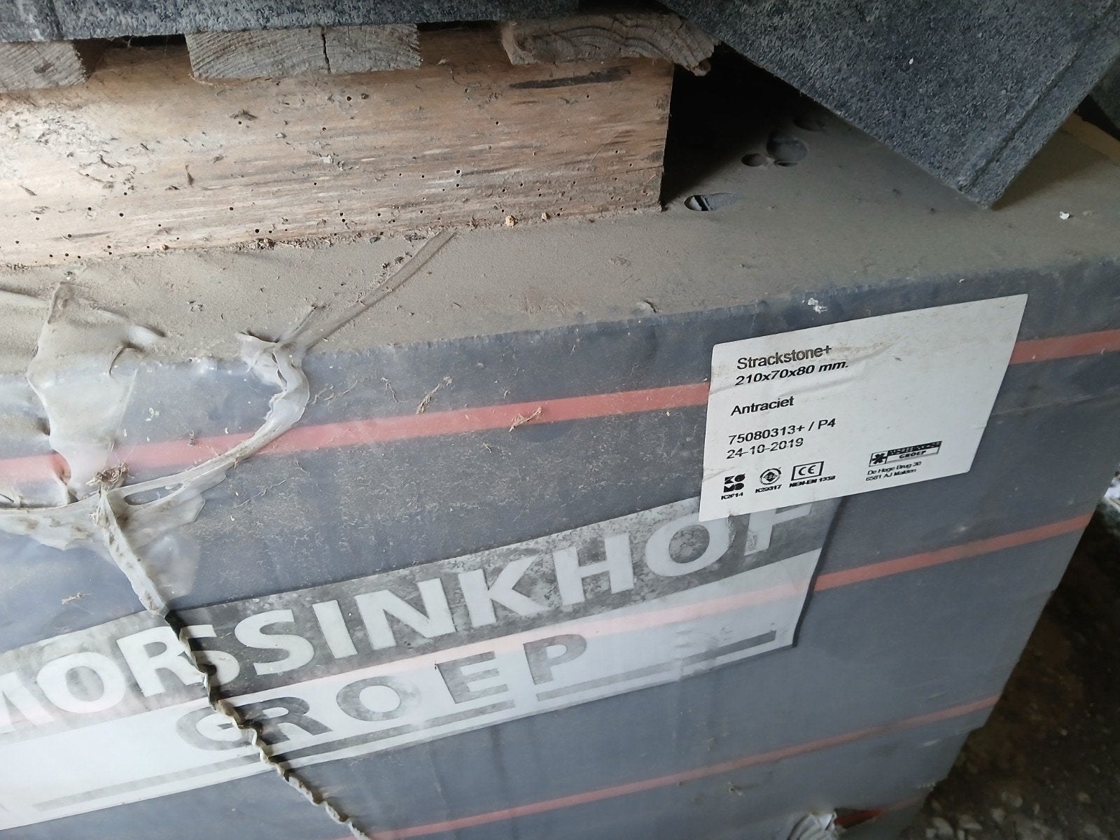 Strackstone+ Antraciet Betonstenen 210x70x80 mm, Ophalen, Bakstenen