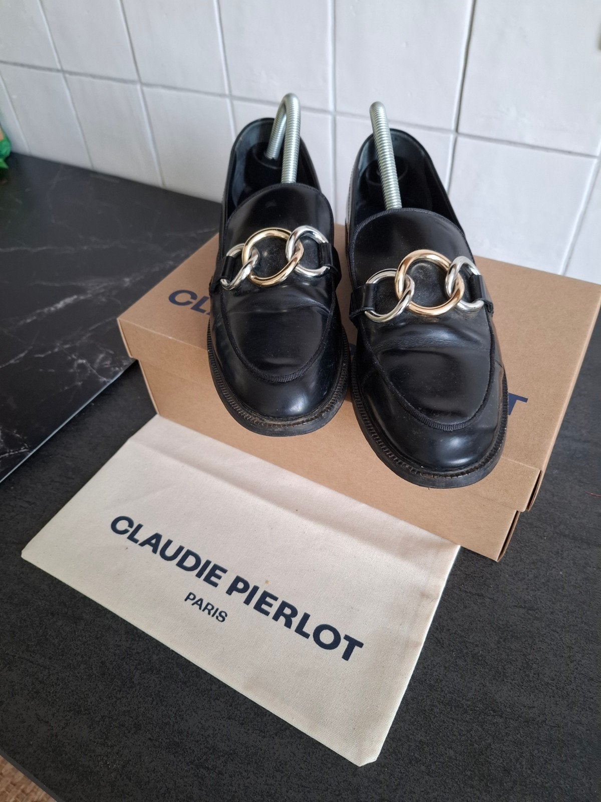 Claudie Pierlot loafers 40 zwart, Claudie Pierlot, Ophalen of Verzenden, Zo goed als nieuw, Instappers