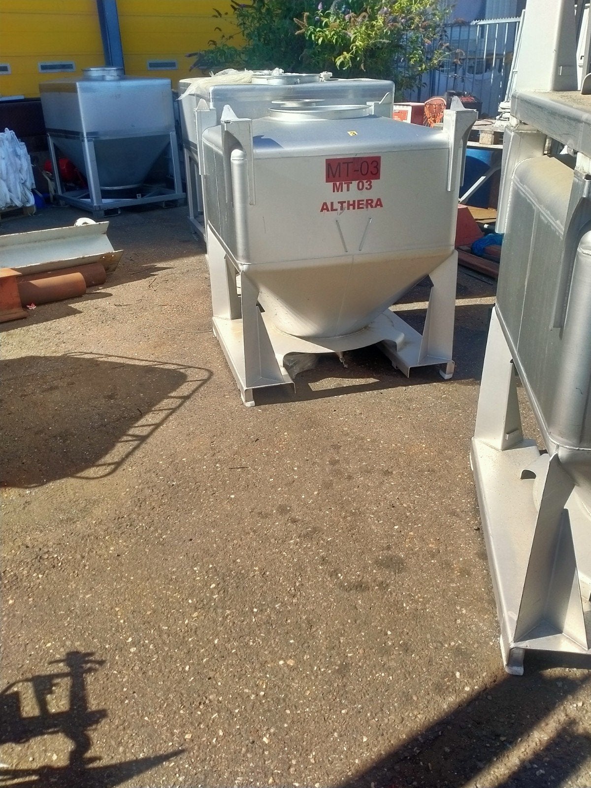 transport rvs ibc  1000liter container, merkatcon,pallet,tre, Ophalen, Zo goed als nieuw